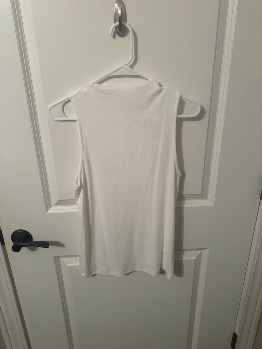 a new day White Ribbed Sleeveless Tank Top